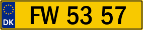 Trailer License Plate